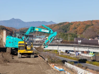 橋梁・河川工事で地元トップの技術力